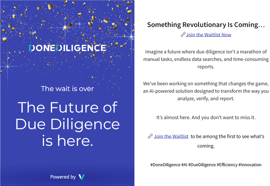 Done Dilligence Screenshot