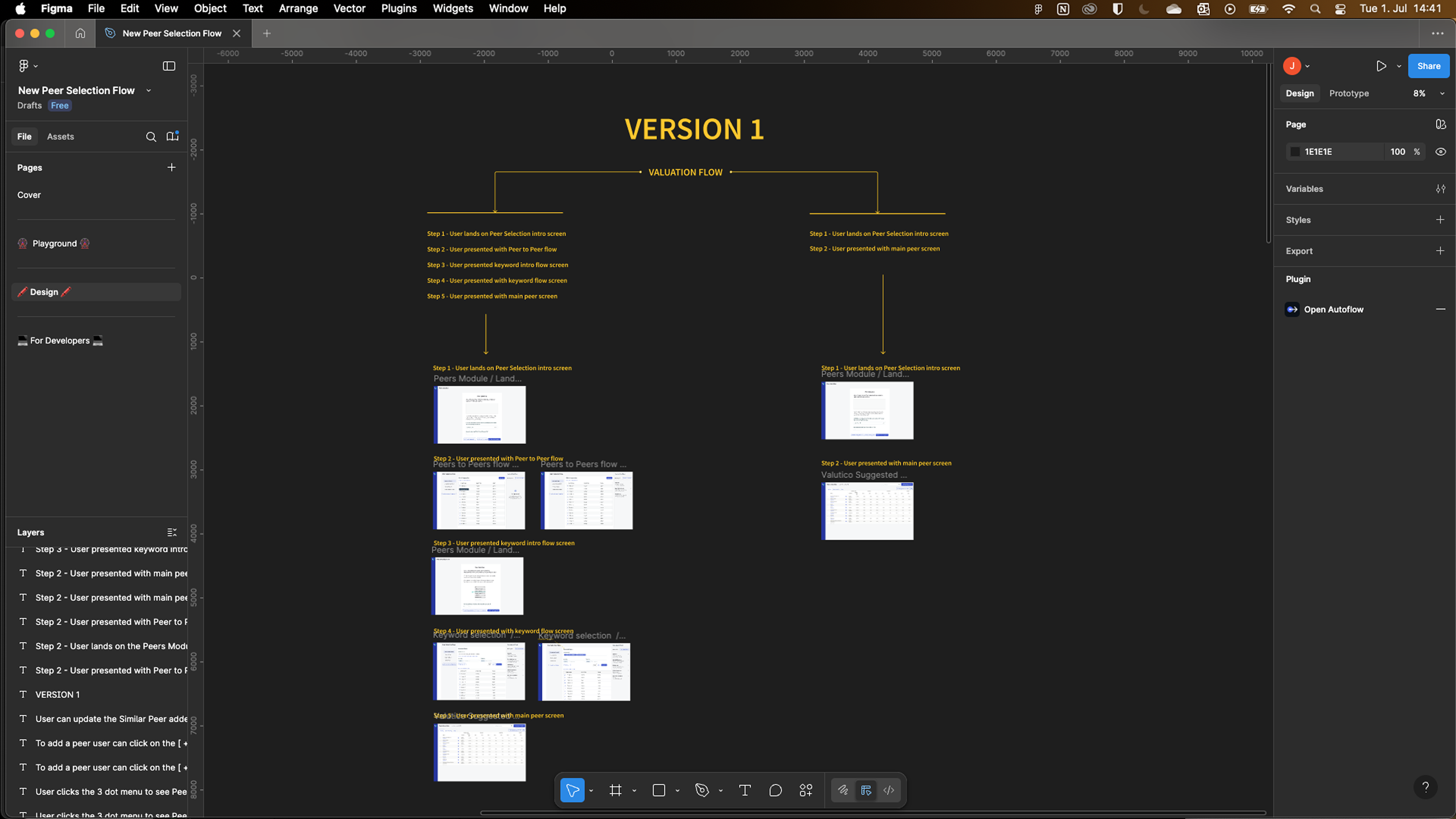 Peers Selection Screenshot